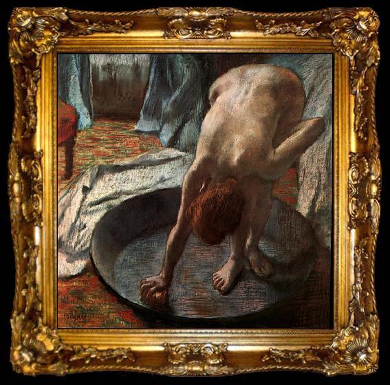 framed  Edgar Degas The Tub, ta009-2